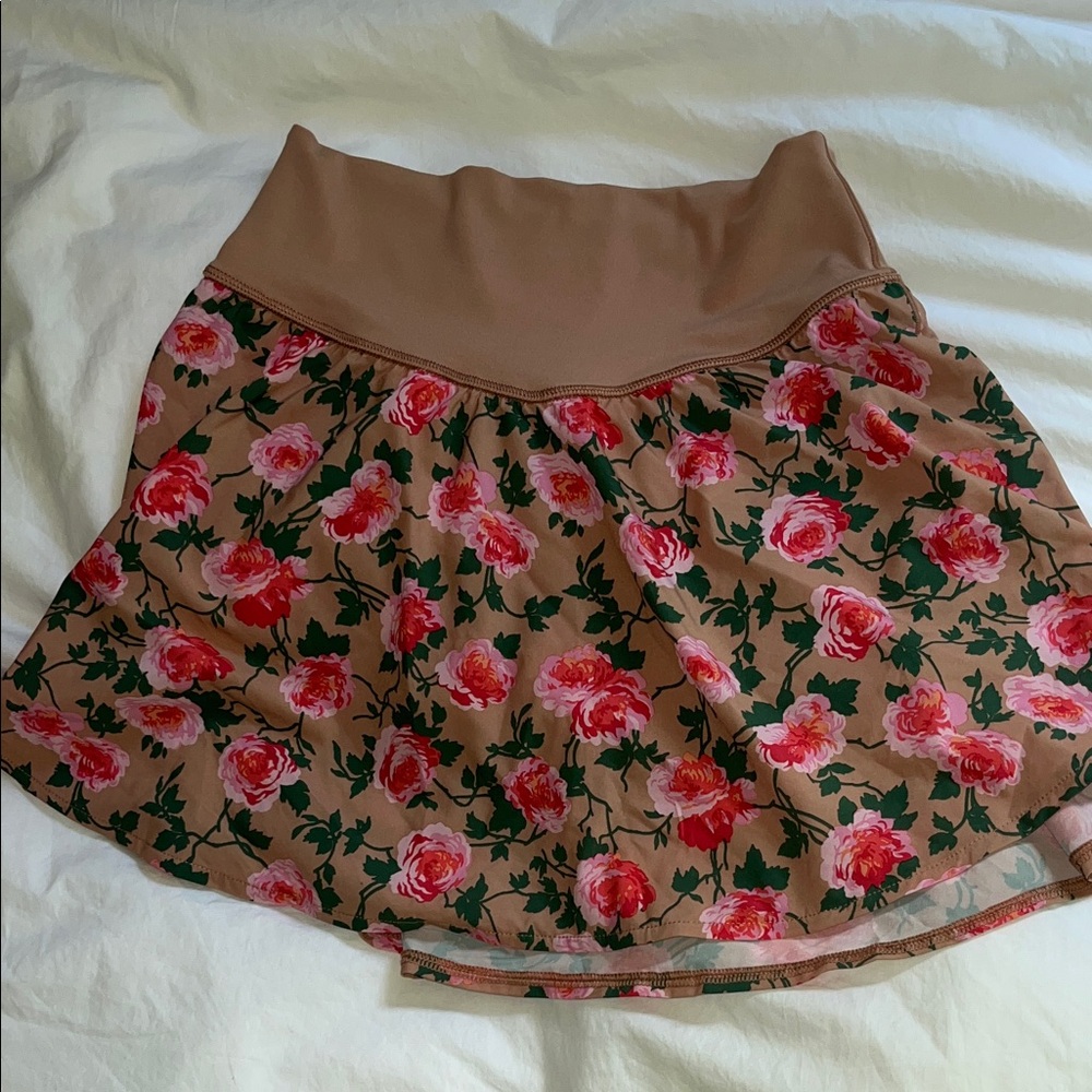 Elegant Floral Skater Skort